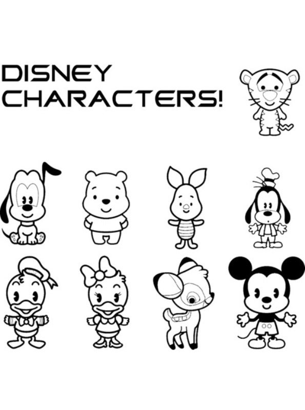 Kids-n-fun.com | Coloring page Disney Cuties Disney Cuties 2
